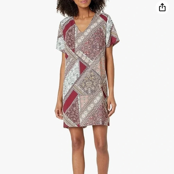 MINKPINK Florence printed tee dress. Boho print. Sz M. - Picture 1 of 4